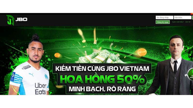 Nhấn đăng ký ngay để trở thành đại lý JBO