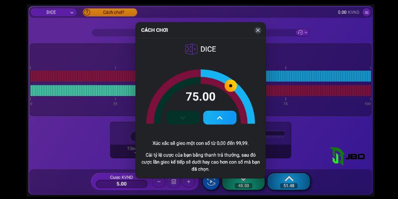 Luật chơi Dice JBO cơ bản cho người mới